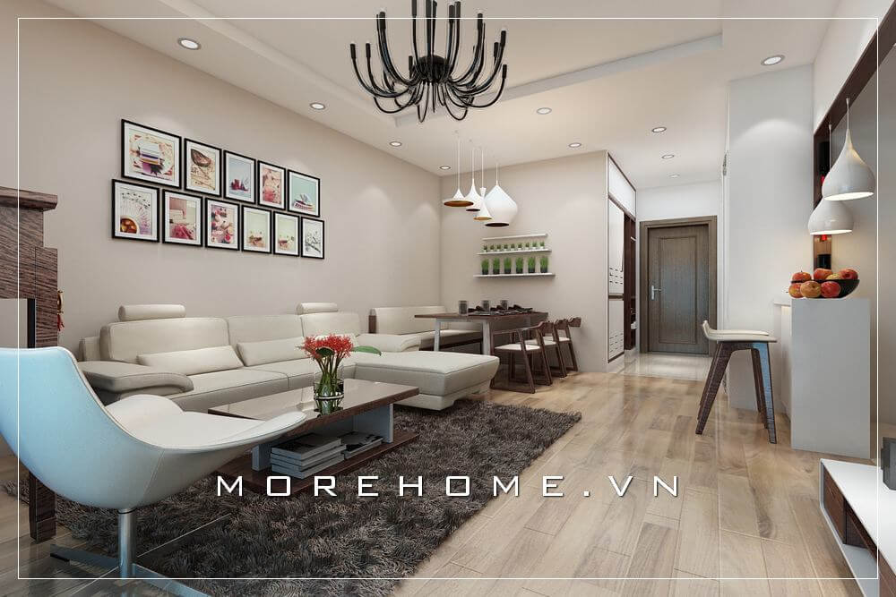 Mẫu bàn ăn gỗ hiện đại cho không gian phòng ăn chung cư Thiết kế phòng ăn chung cư đẹp và sang trọng