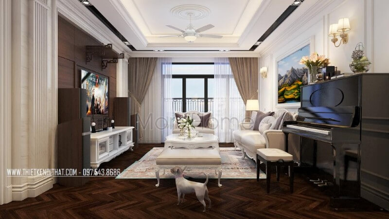 Thiết kế nội thất chung cư Royal city sang trọng Thiết kế chung cư